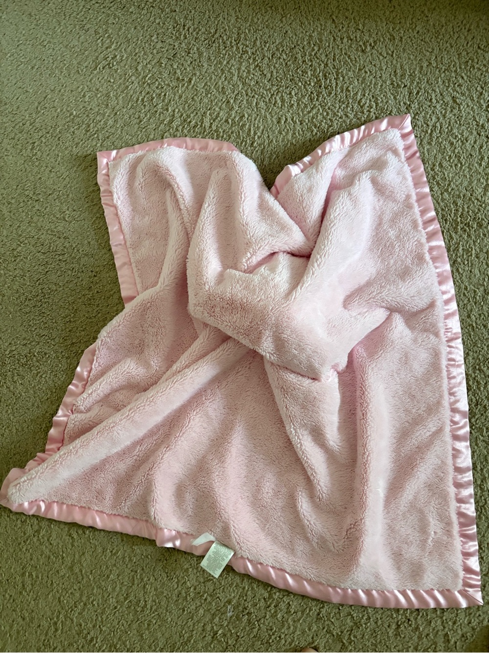 Blank Brand Pink Bunny Lovey Security Blanket for Kids - Picture 2 of 2